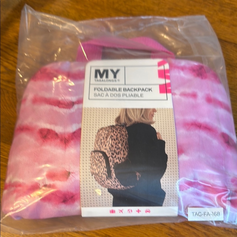 My Tagalongs Pink Foldable Backpack